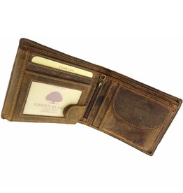 Greenburry Greenburry Luxus Leder Herren Geldbörse Querformat