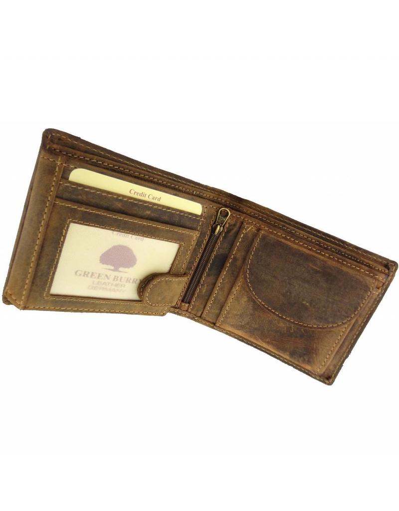 Greenburry Luxus Leder Herren Geldbörse Querformat Modell – RFID-Schutz & Personalisierbar