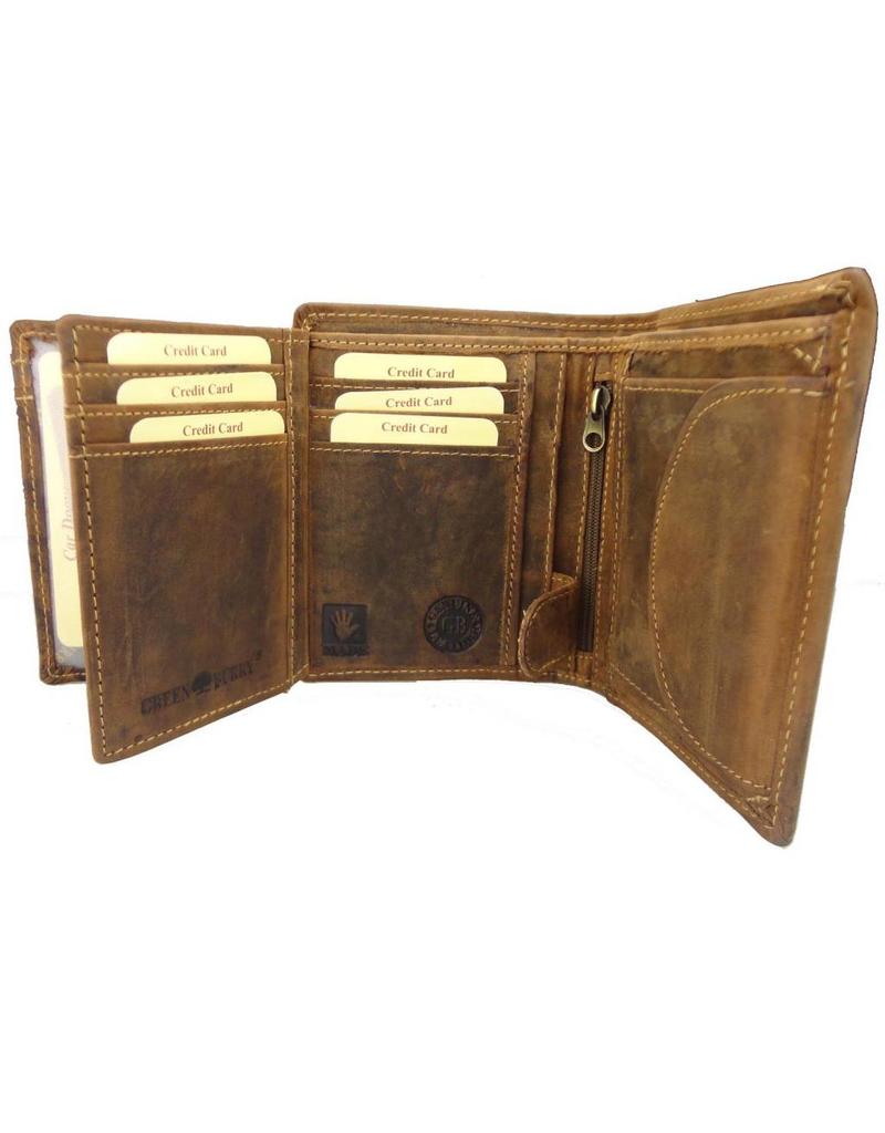 Greenburry Luxuriöse Herren Geldbörse Hochformat – RFID-geschützt & Personalisierbar