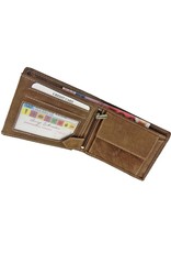 Barneys Herren Leder-Geldbörse – Büffelleder, RFID-Schutz, Personalisierbar & Optionale Sicherheitskette