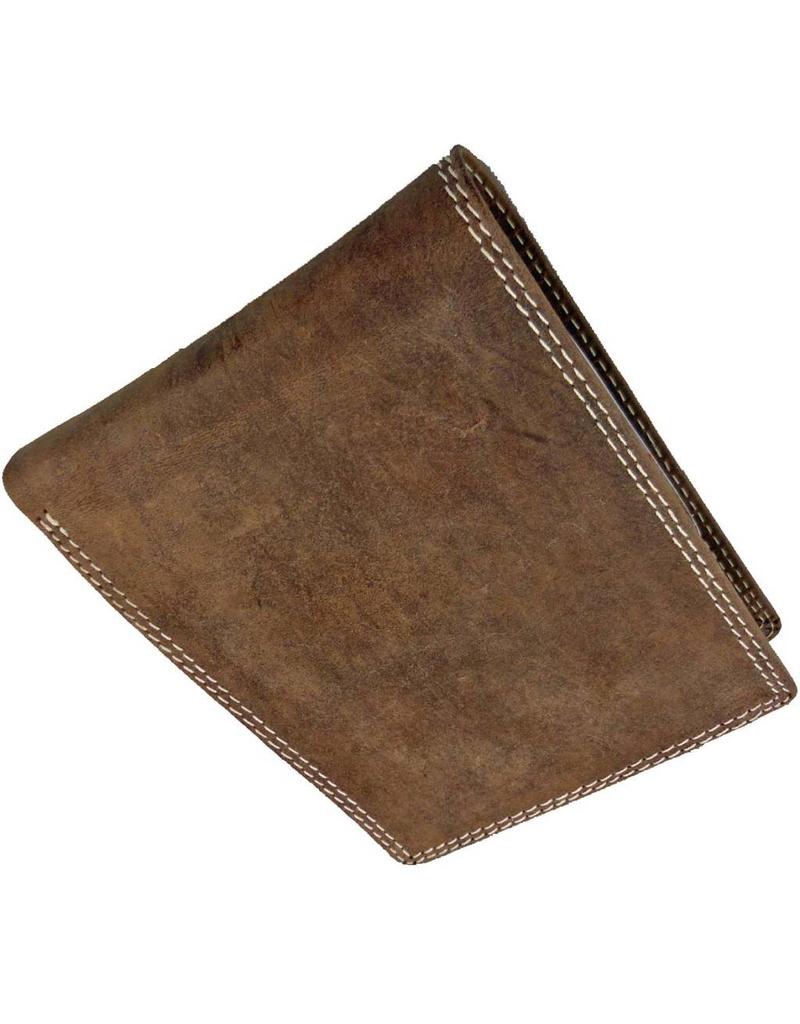 Barneys Split Buffel Leder Billfold Groot Rijbewijs Laag