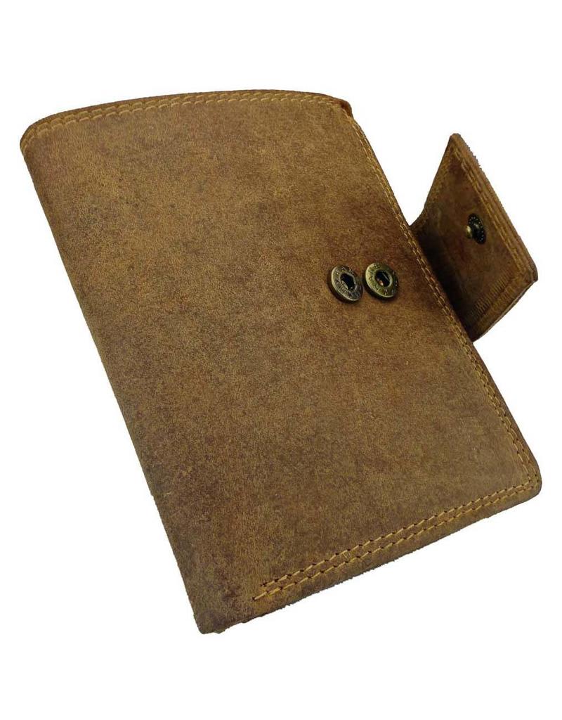 LD Leren Portemonnee Afsluitbaar – RFID Bescherming, Personaliseerbaar & Optionele Veiligheidsketting