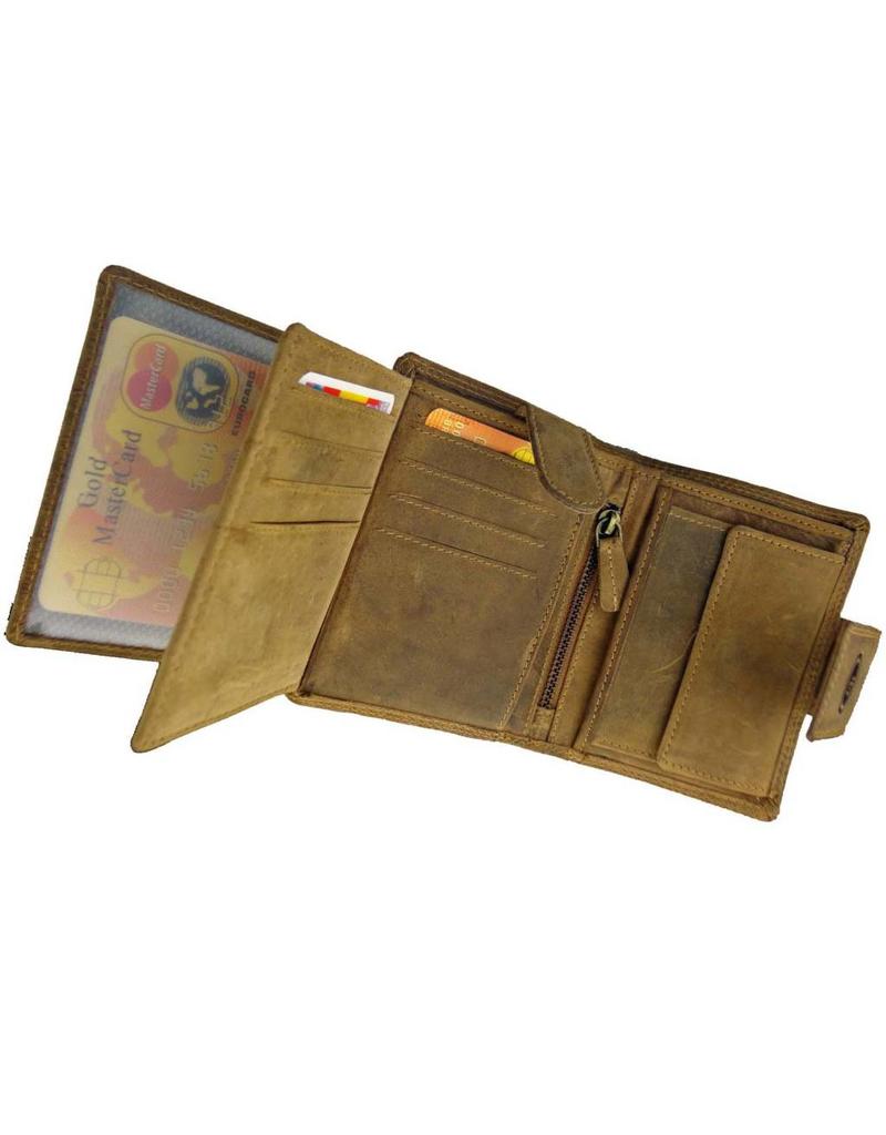 LD Leren Portemonnee Afsluitbaar – RFID Bescherming, Personaliseerbaar & Optionele Veiligheidsketting