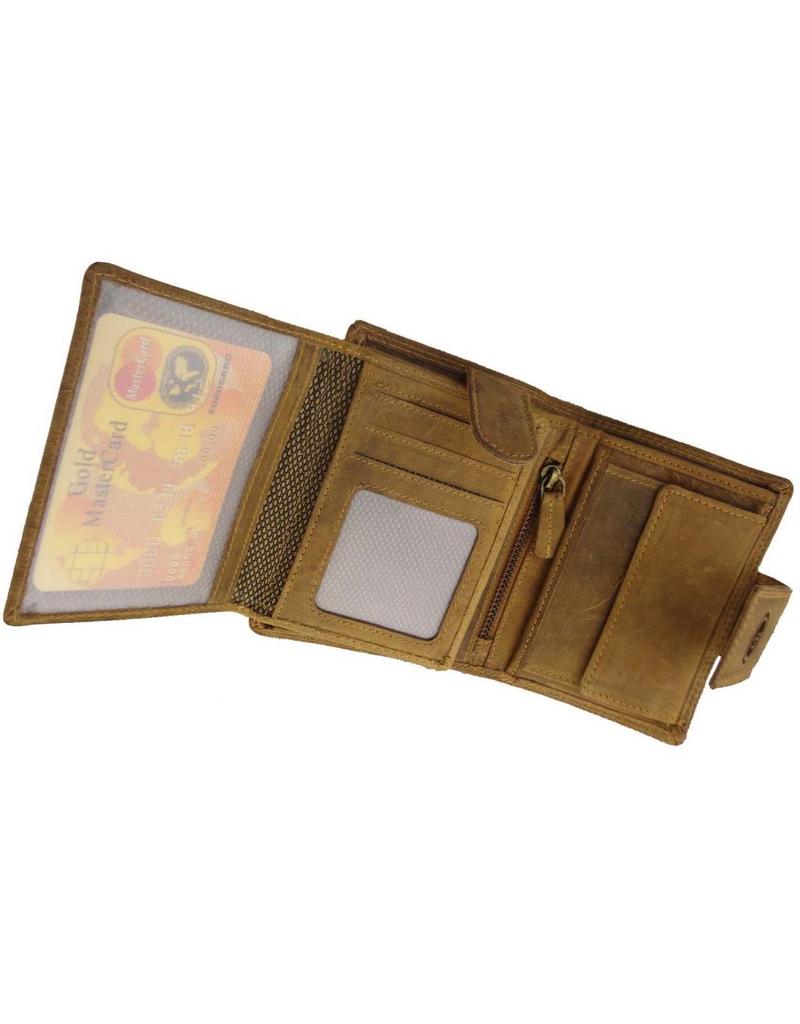 LD Leren Portemonnee Afsluitbaar – RFID Bescherming, Personaliseerbaar & Optionele Veiligheidsketting