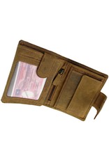 LD Leder-Geldbörse mit Klappe und Druckknöpfen – RFID-Schutz, Personalisierbar & Optionale Sicherheitskette