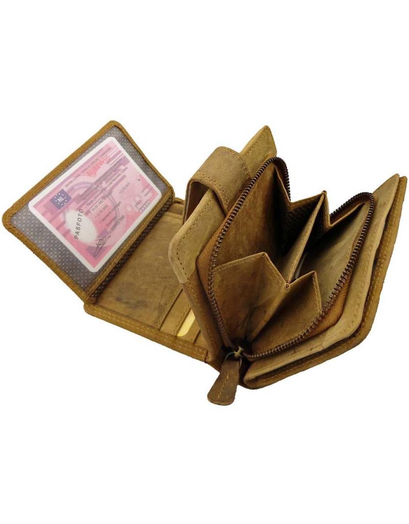 LD Leder Reißverschluss Geldbörse mit RFID-Schutz – Personalisierbar & Optionale Sicherheitskette