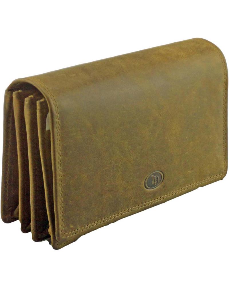 LD Ruime Dames Portemonnee met RFID – Personaliseerbaar & Optionele Ketting