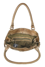 Bull & Hunt Zacht Leren Shopper Schoudertas Washed Leather Groen