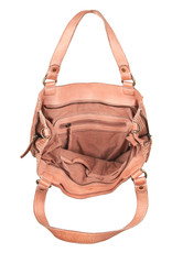 Bull & Hunt Zacht Leren Shopper Schoudertas Washed Leather Blossom