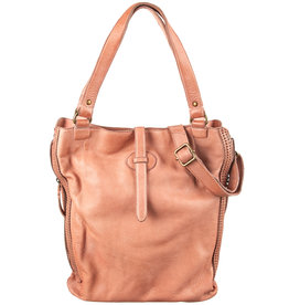 Bull & Hunt Zacht Leren Shopper Schoudertas Washed Leather Blossom