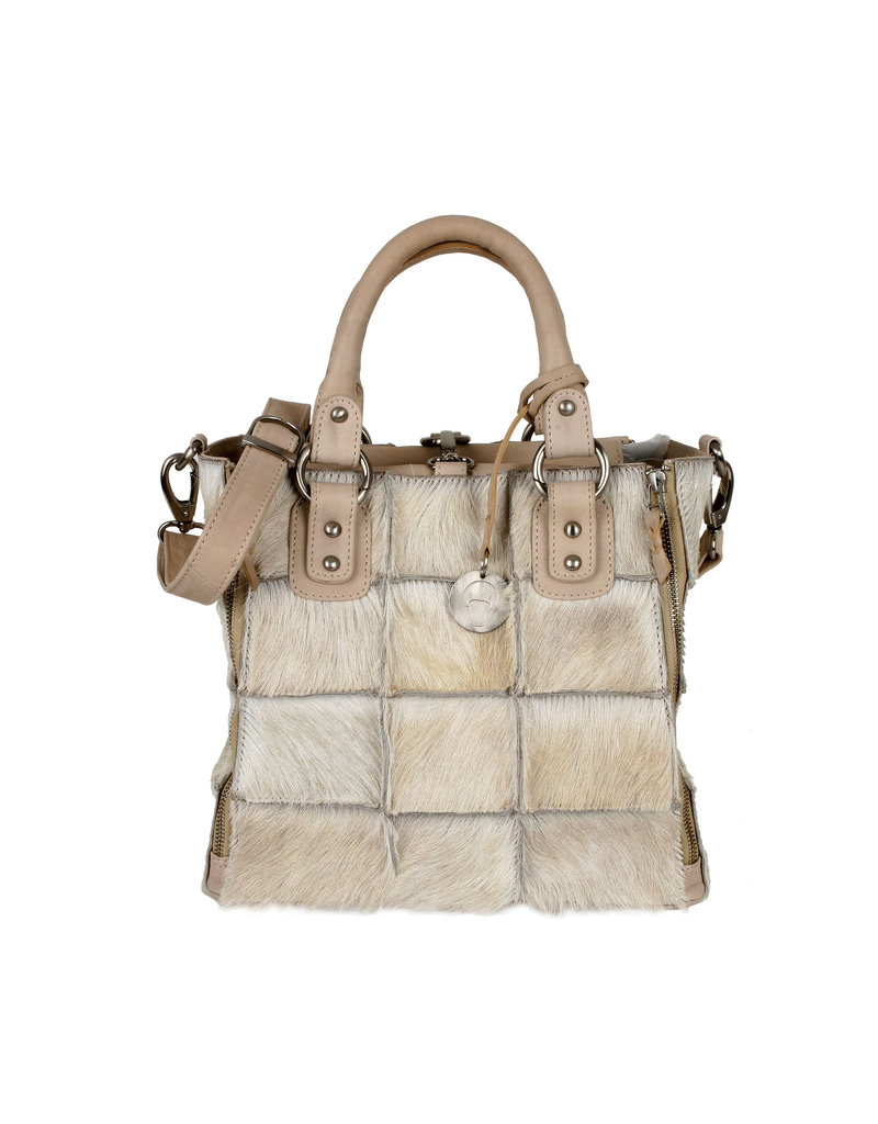 Bull & Hunt Leder Handtasche Umhängetasche Sherpa Sand