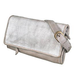 Bull & Hunt Weiches Leder Gürteltasche Umhängetasche Silber