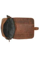 Bull & Hunt Geräumige Leder Herrentasche Damentasche Umhängetasche City Cognac