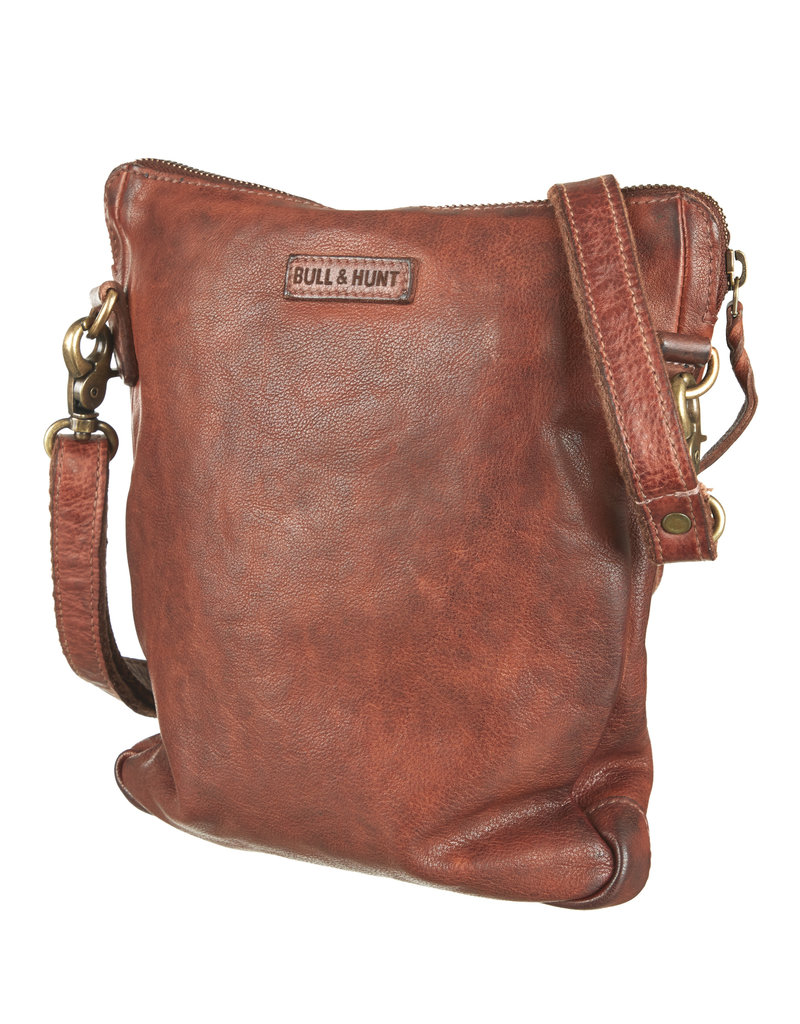 Bull & Hunt Casual Leder Umhängetasche Braun