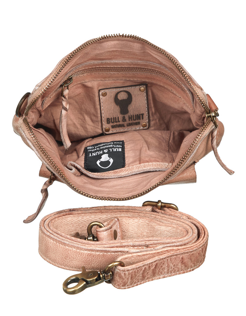 Bull & Hunt Casual Leder Umhängetasche Sand