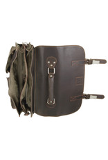 Bull & Hunt Geräumige Leder Arbeitstasche Messeneger Bag Hunter Braun