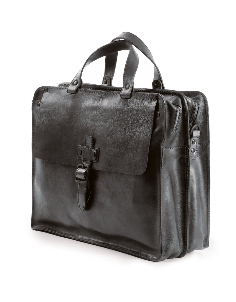 Harold's Retro Klassische XL Leder Arbeitstasche Businessbag