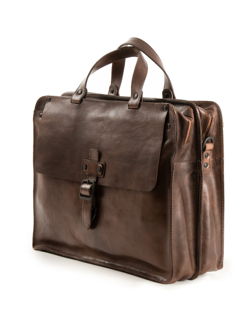 Harold's Retro Klassische XL Leder Arbeitstasche Businessbag