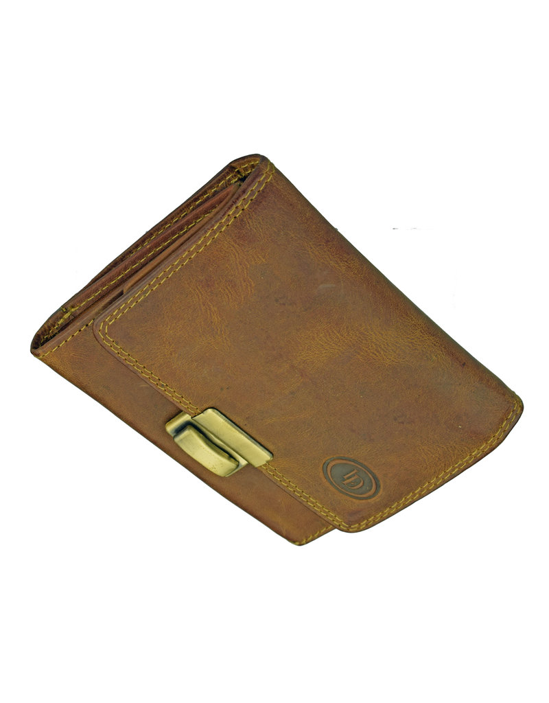 LD Stoere  Ouderwetse Leren Heren Portemonnee