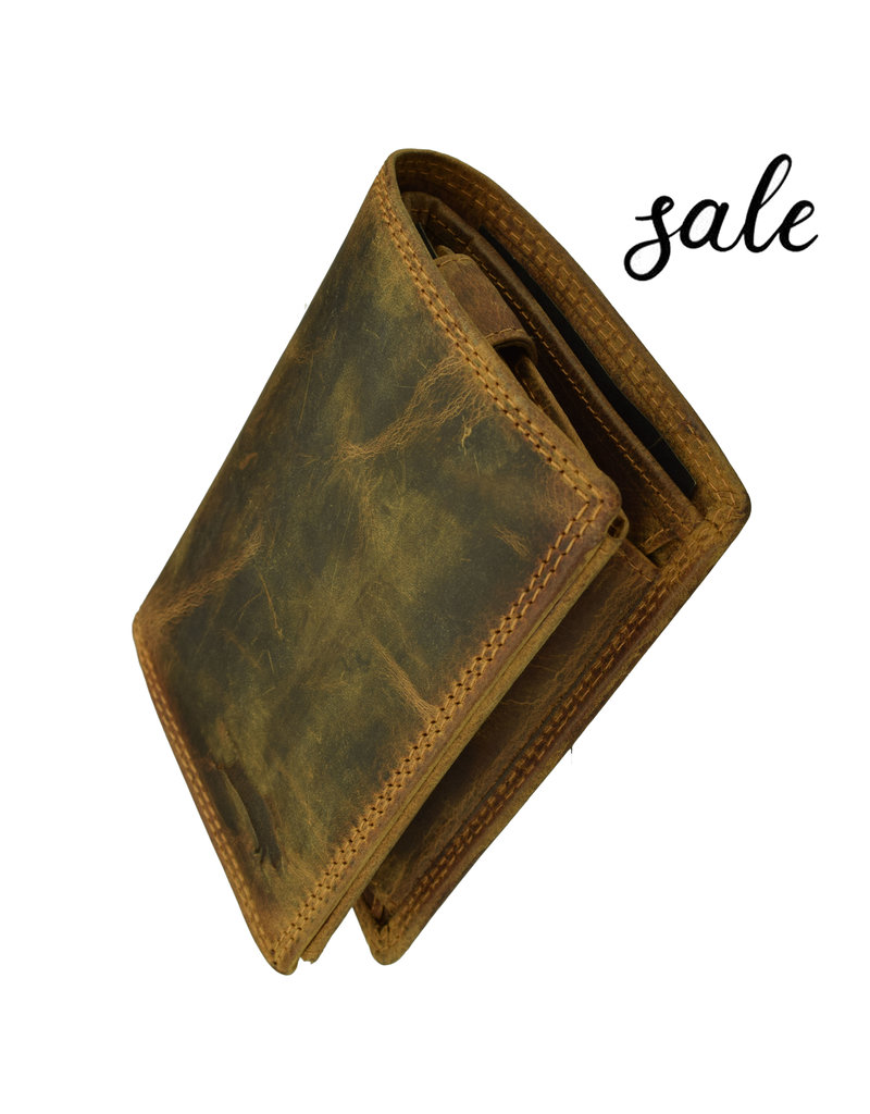 Herren Geldbörse Hochformat mit RFID-Schutz – Personalisiert & Optionale Kette