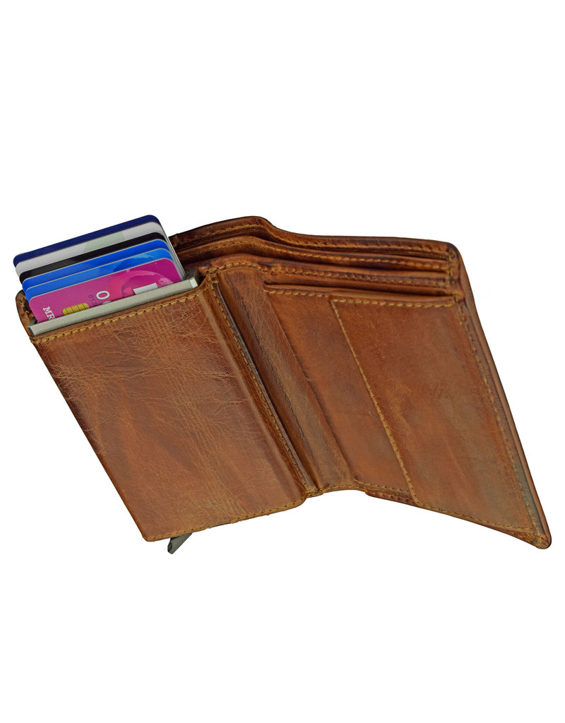 LD Leren Pashouder Portemonnee Laser Engrave