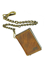 LD Kette Geldbörse mit Figuretta Cardprotector Hunterleder