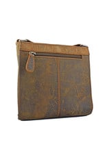 LD Leder Damen Umhängetasche Viereckig Klein