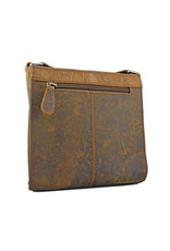 LD Leren Dames Schoudertas Vierkant Klein