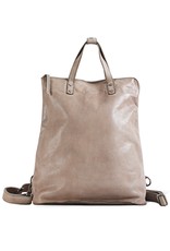 Bull & Hunt Washed Leder Grosse Damen Rücksack  Umhängetasche Stone