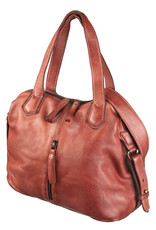 Bull & Hunt Washed Leder Handtasche   Umhängetasche Cognac