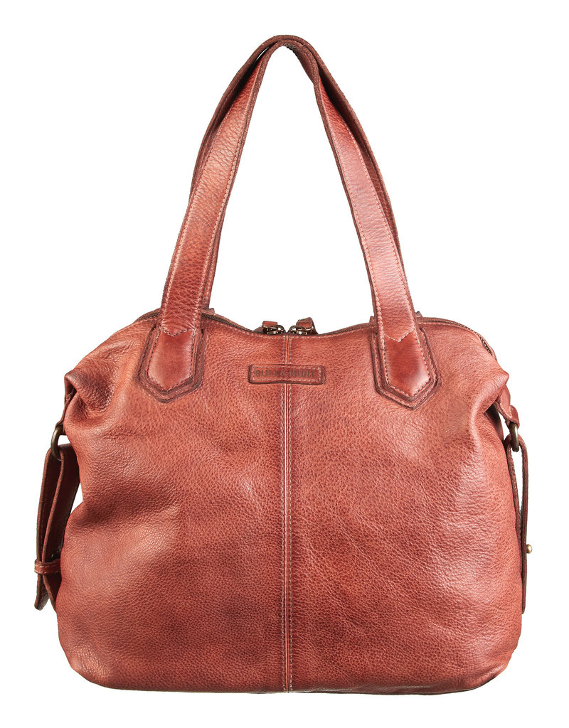 Bull & Hunt Washed Leder Handtasche   Umhängetasche Cognac