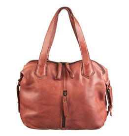 Bull & Hunt Washed Leder Handtasche   Umhängetasche Cognac