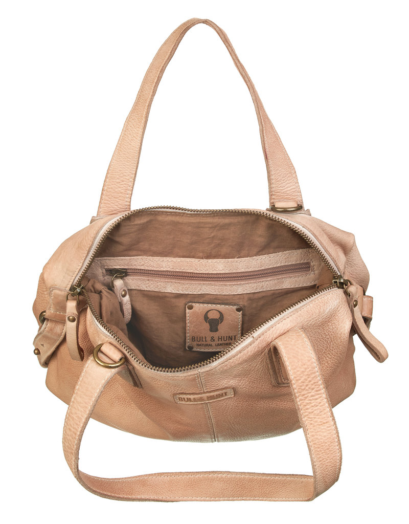 Bull & Hunt Washed Leder Handtasche Umhängetasche Sand