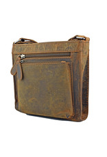 LD Leder Damen Umhängetasche Viereckig Klein