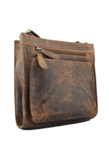 LD Leder Damen Umhängetasche Viereckig Mittel