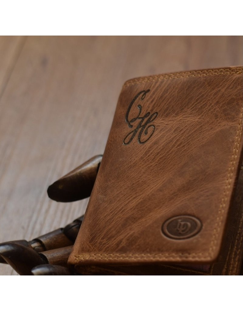 LD Pasjeshouder Portemonnee met Figuretta Cardprotector Hunterleer