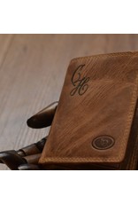 LD Kette Geldbörse mit Figuretta Cardprotector Hunterleder