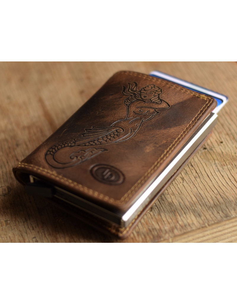 LD Ketting Portemonnee met Figuretta Cardprotector Hunterleer