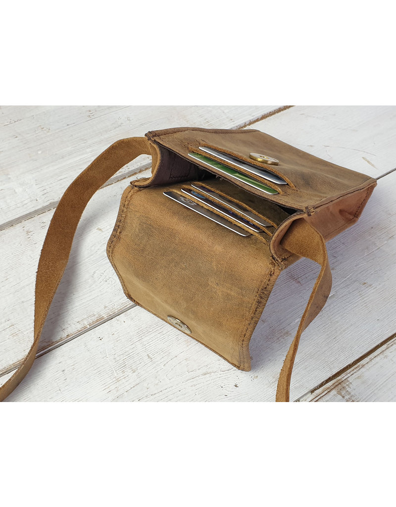 Scaramanga Leder Handytasche Umhängetasche