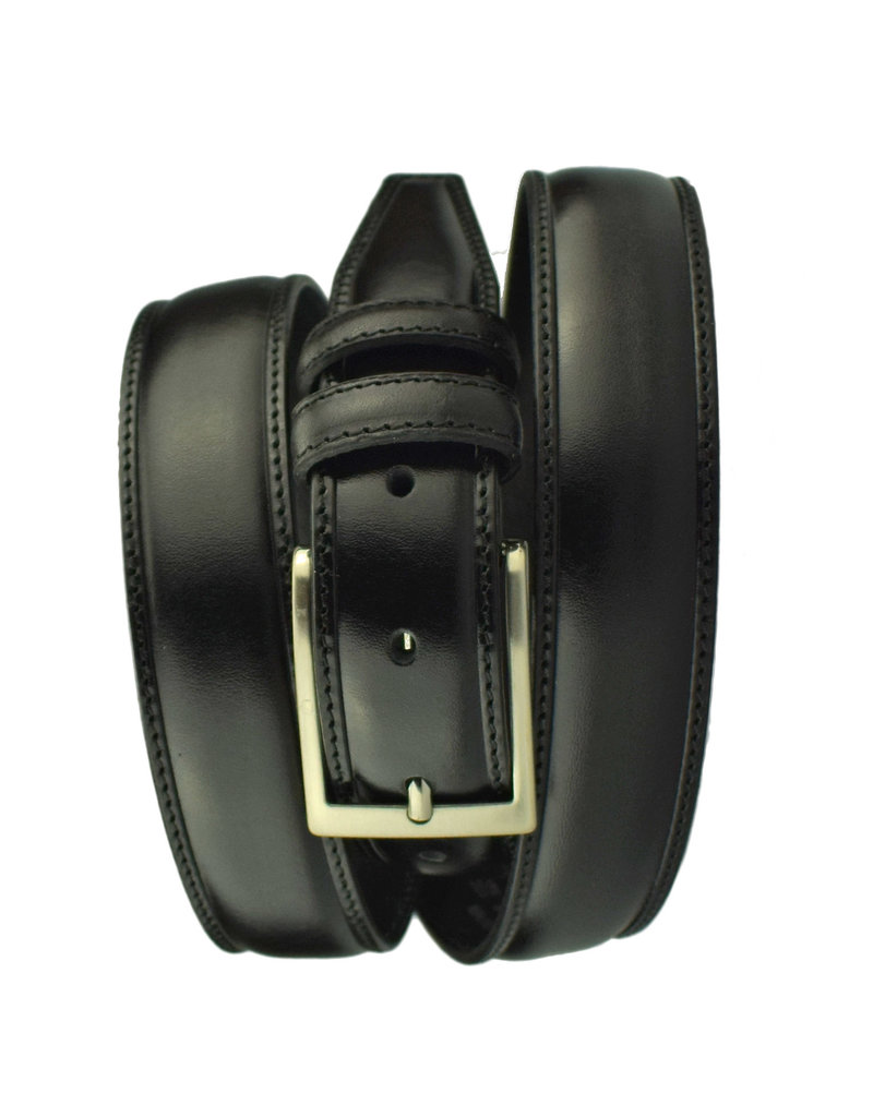 Leren Pantalon Riem Zwart 3.0 cm