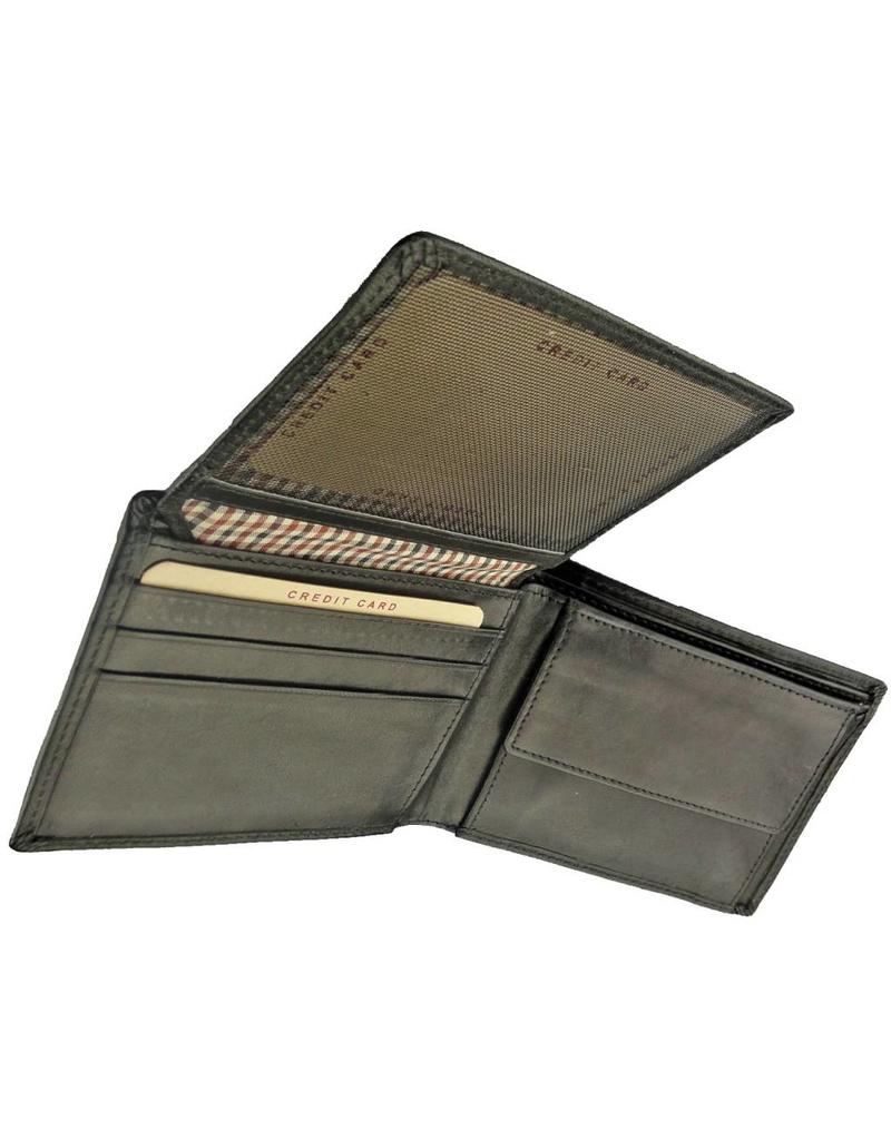 Burkely Heren Billfold Enkele Klep Volrund Luxe Zwart