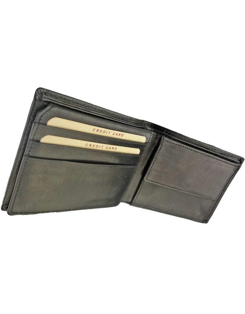 Burkely Heren Billfold Enkele Klep Volrund Luxe Zwart