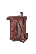 Bull & Hunt Weiches Leder Rücksack Rolltop  Cognac