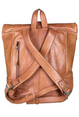 Bull & Hunt Weiches Leder Rücksack Rolltop  Tan