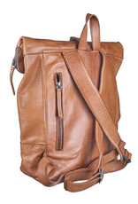 Bull & Hunt Weiches Leder Rücksack Rolltop  Tan