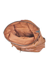 Bull & Hunt Weiches Leder Rücksack Rolltop  Tan