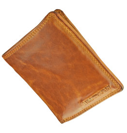 Herren Geldbörse Vintage Cognac Querformat - Barneys Leather