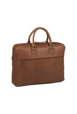 Burkely 17 inch Leren Laptoptas Werktas Cognac