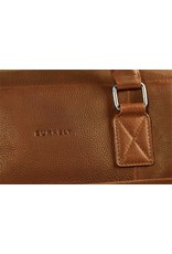 Burkely 17 inch Leren Laptoptas Werktas Cognac