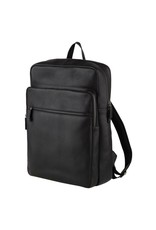 Burkely 15,6 inch Leder Rucksack Laptoptasche Schwarz